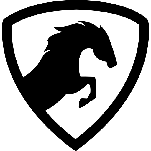 Cavalo Pulando Criador De Logotipo