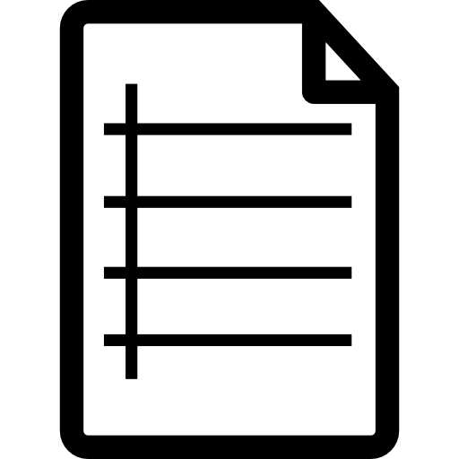 archivo de documento con línea icono gratis