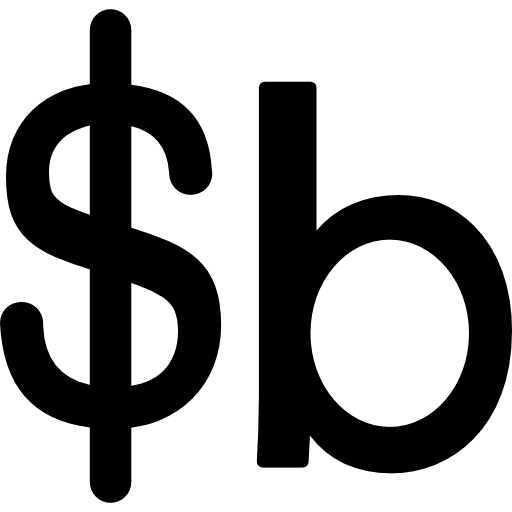 símbolo da moeda boliviano da bolívia grátis ícone