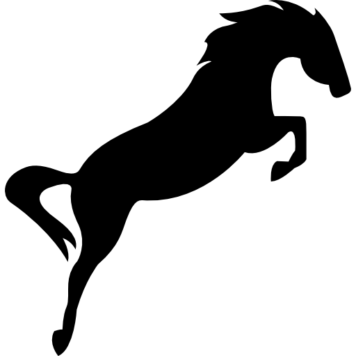 Design PNG E SVG De Cavalo Pulando Para Camisetas