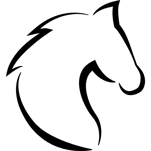 simple horse head outline