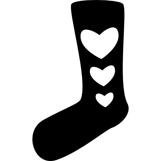 Sock with hearts - Free fashion icons