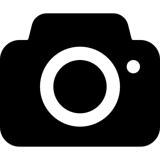 Photo camera Basic Black Solid icon