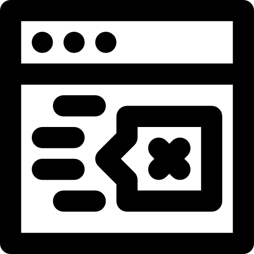 Browser Basic Black Outline icon