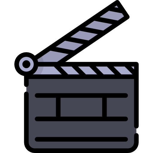 Clapperboard - Free cinema icons