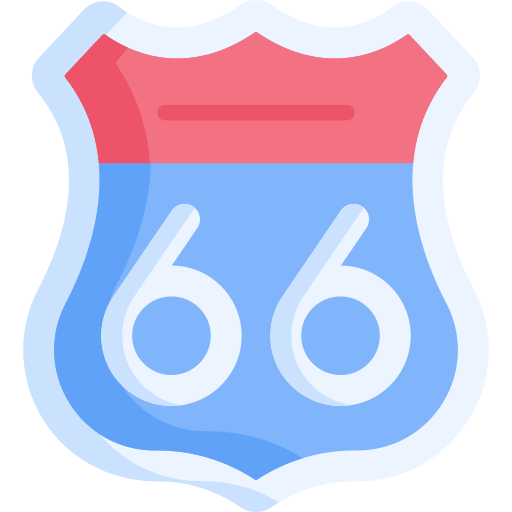 ruta 66 icono gratis