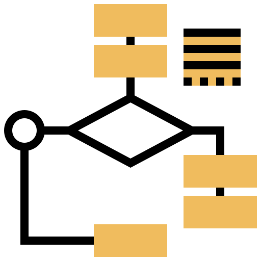 diagrama de flujo icono gratis