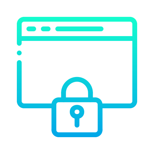 seguridad de internet icono gratis