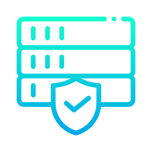 seguridad de la base de datos icono gratis