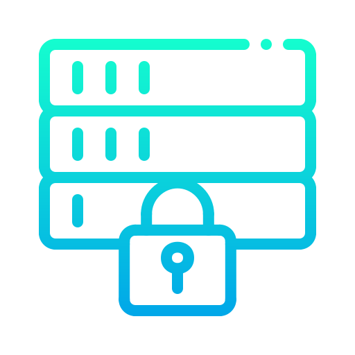 seguridad de la base de datos icono gratis