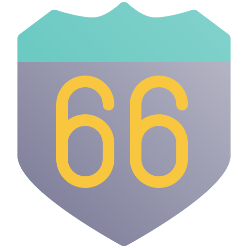 ruta 66 icono gratis