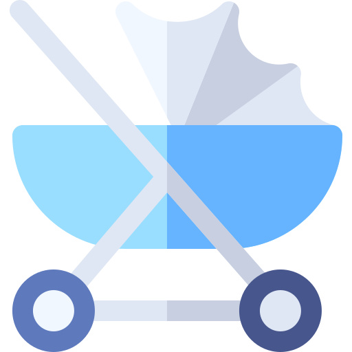 carrito de bebé icono gratis