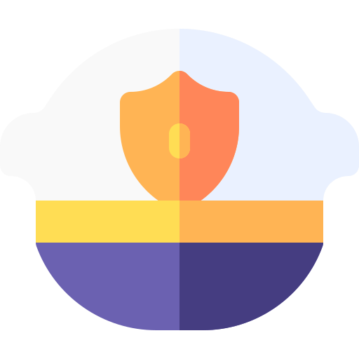 chapeau de police Icône gratuit chapeau de police Icône gratuit