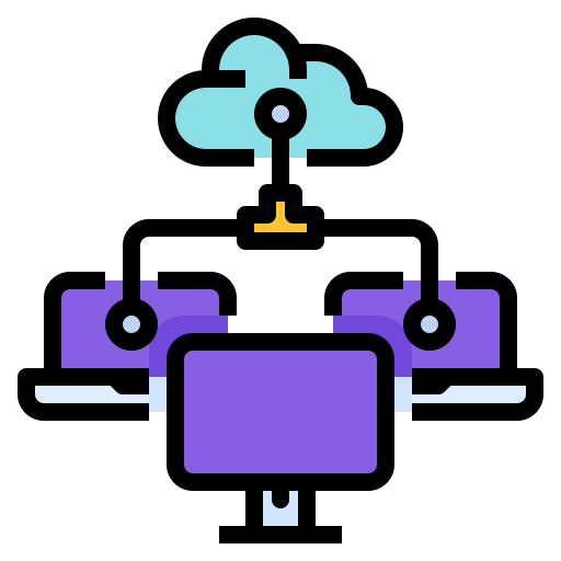 Cloud service free icon Cloud service free icon