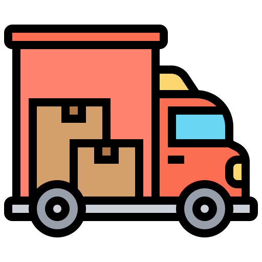 Delivery truck Meticulous Lineal Color icon