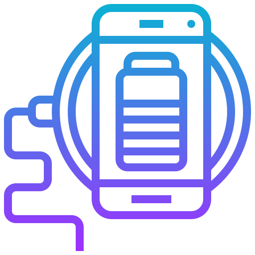 carga inalambrica icono gratis