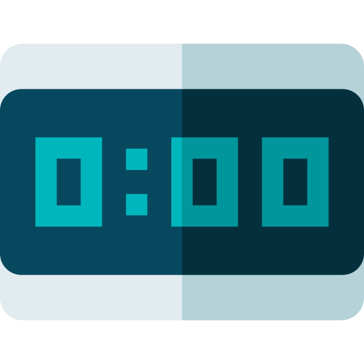 reloj digital icono gratis