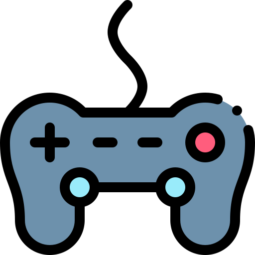 Gamepad Detailed Rounded Lineal color icon