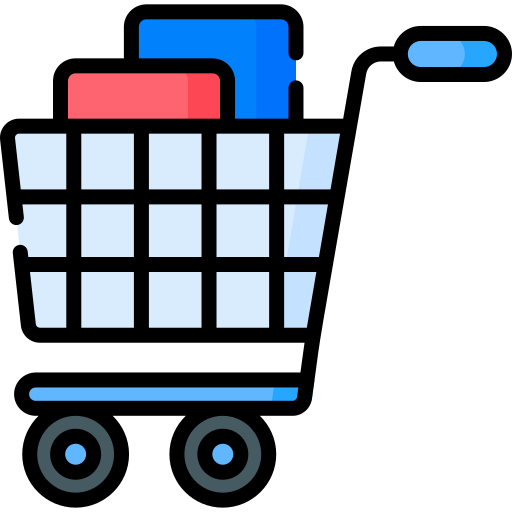 Shopping cart Special Lineal color icon