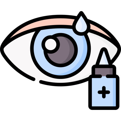 gotas para los ojos icono gratis