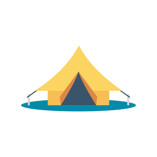 carpa para camping icono gratis