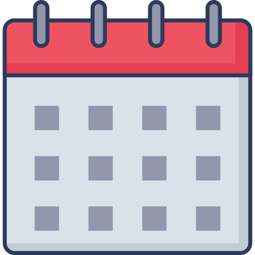 Calendar Dinosoft Lineal Color icon