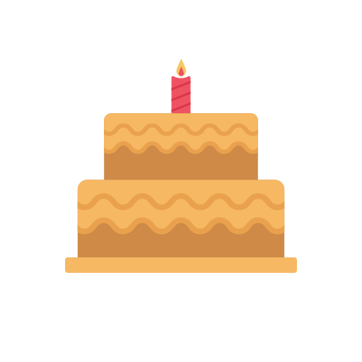 pastel de cumpleaños icono gratis