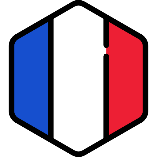 France Flags Hexagonal icon