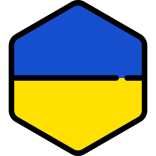 Ukraine Flags Hexagonal icon