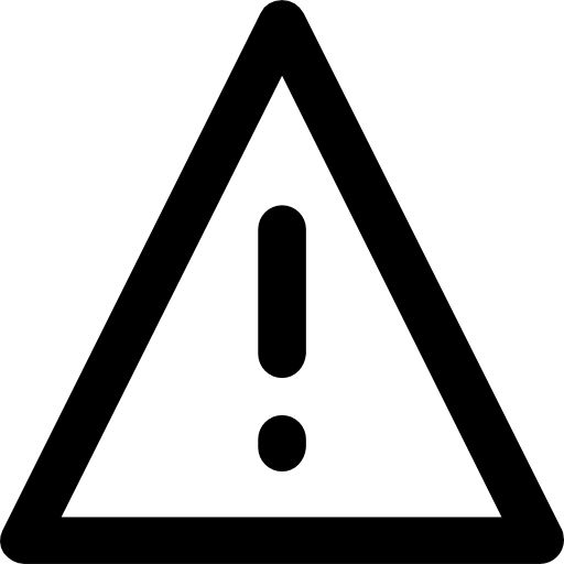 Warning Vector Market Bold Rounded icon