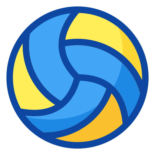 Volleyball Generic Outline Color icon