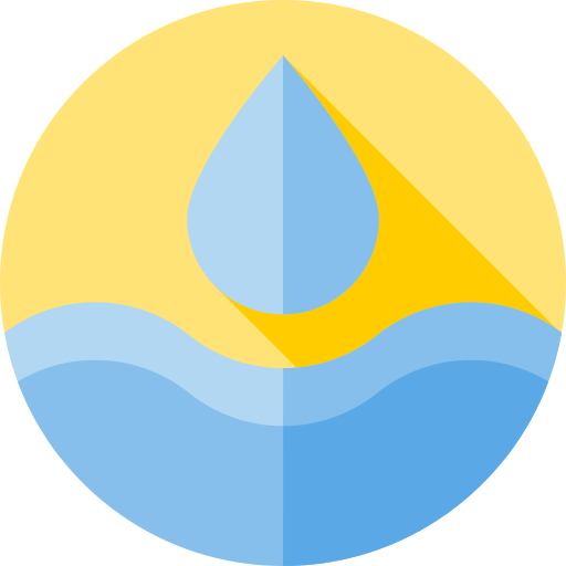 Water Flat Circular Flat icon