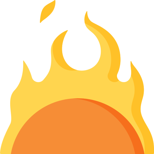 erupción solar icono gratis