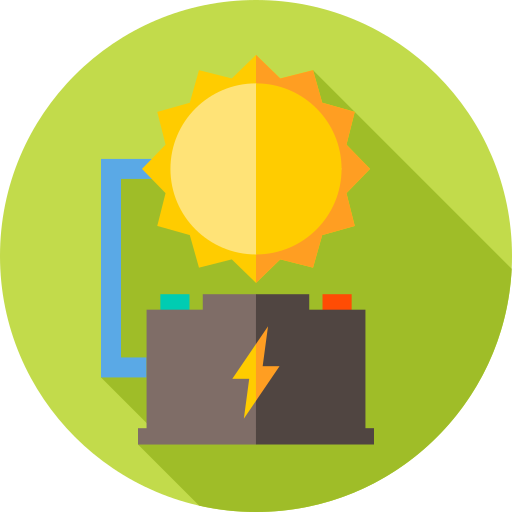 energía solar icono gratis