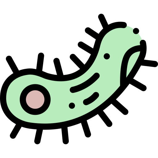 Bacteria free icon