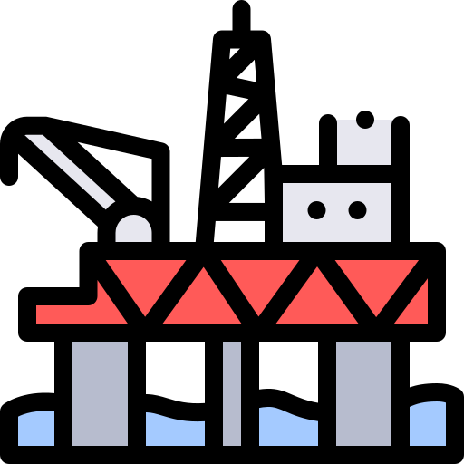 plataforma petrolera icono gratis