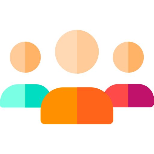 Teamwork Basic Rounded Flat icon