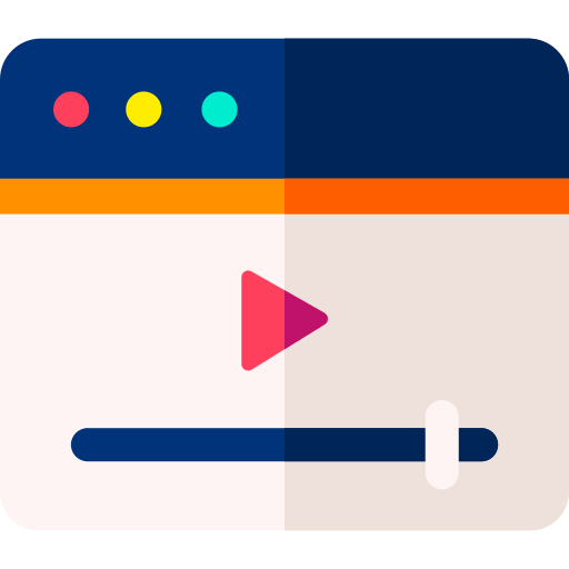 reproductor de video icono gratis