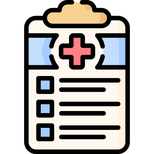 informe médico icono gratis
