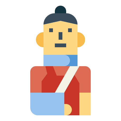 Broken arm free icon
