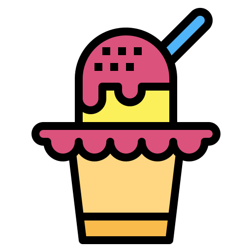 Ice cream Smalllikeart Lineal Color icon