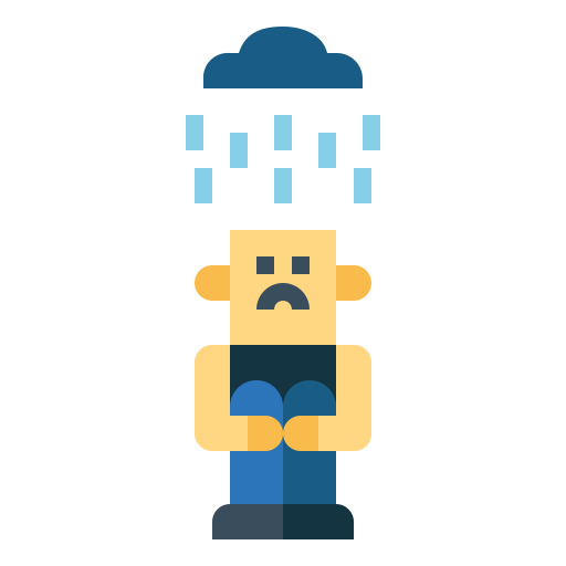 lluvioso icono gratis