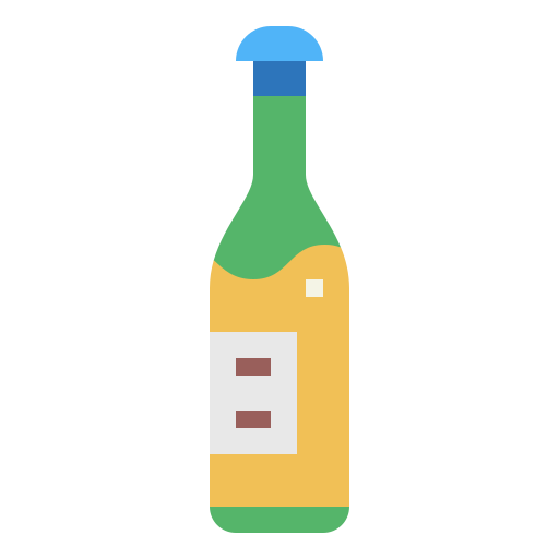 Beer bottle Smalllikeart Flat icon