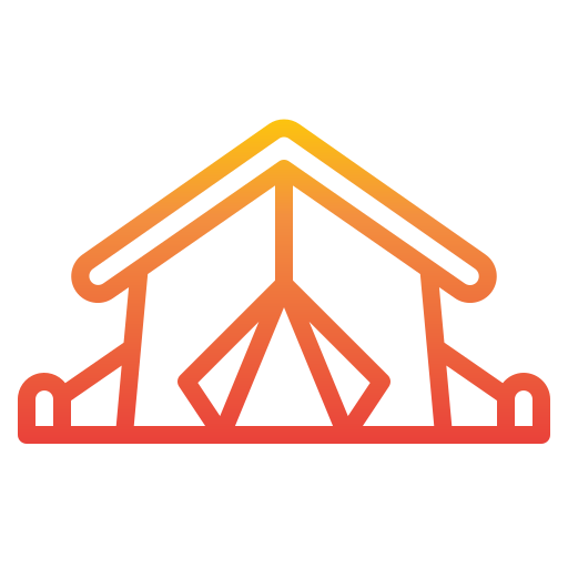 carpa para camping icono gratis