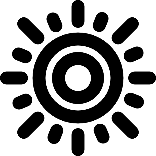 Sunny Basic Black Outline icon