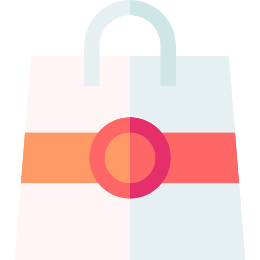 Shopping bag Basic Straight Flat icon