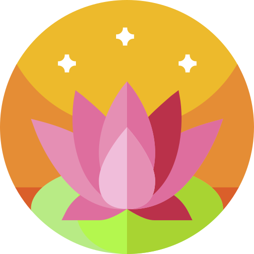 Lotus Geometric Flat Circular Flat icon