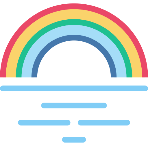 arco iris icono gratis