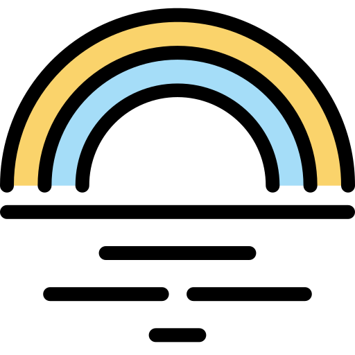 arco iris icono gratis