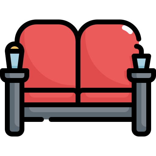 asiento de la película icono gratis